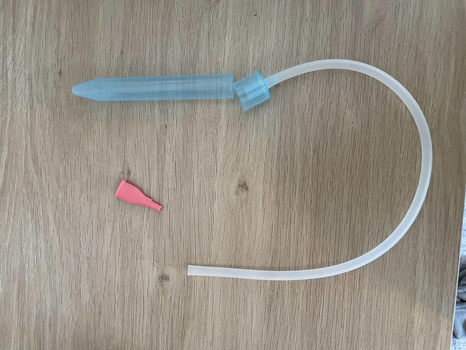 NoseFrida box, tube, chamber, and replacement filters after cleaning reset